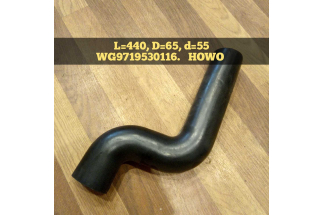 Патрубок радиатора верхний d=55, d=55, L=330 WD615